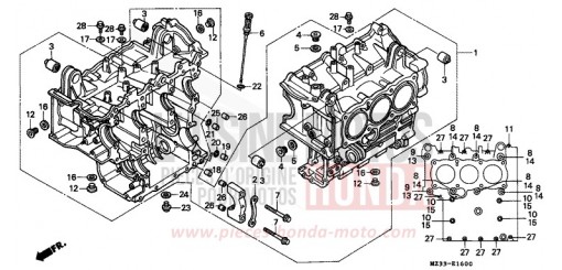 BLOC-CYLINDRES (1) GL1500SES de 1995